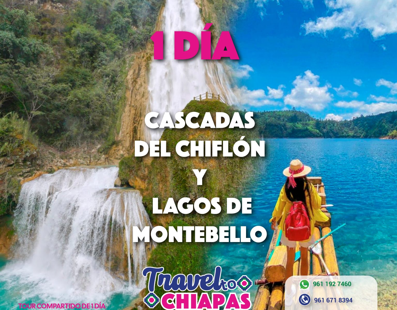 TOUR COMPARTIDO DE 1 DÍA SALIENDO DE TUXTLA GUTIÉRREZ RECORRIENDO LAS CASCADAS DEL CHIFLÓN Y LAGOS DE MONTEBELLO REGRESANDO A TUXTLA GUTIÉRREZ