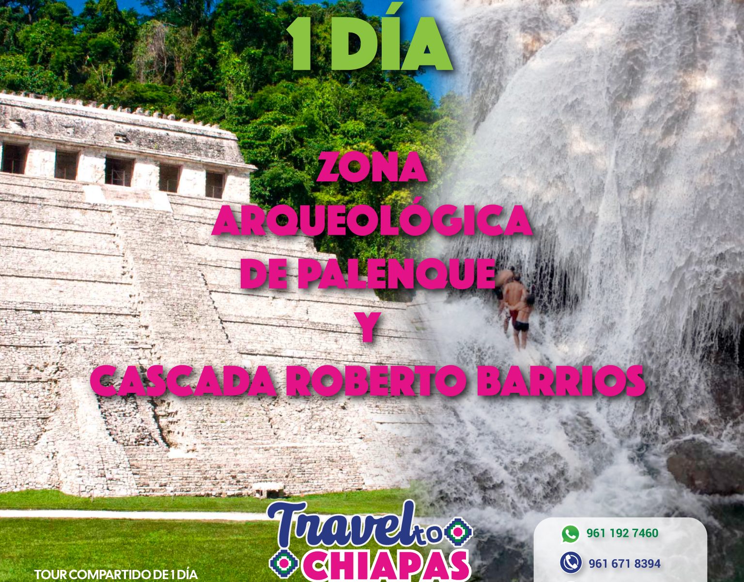 PALENQUE Y CASCADA ROBERTO BARRIOS